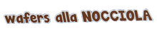 wafer nocciola
